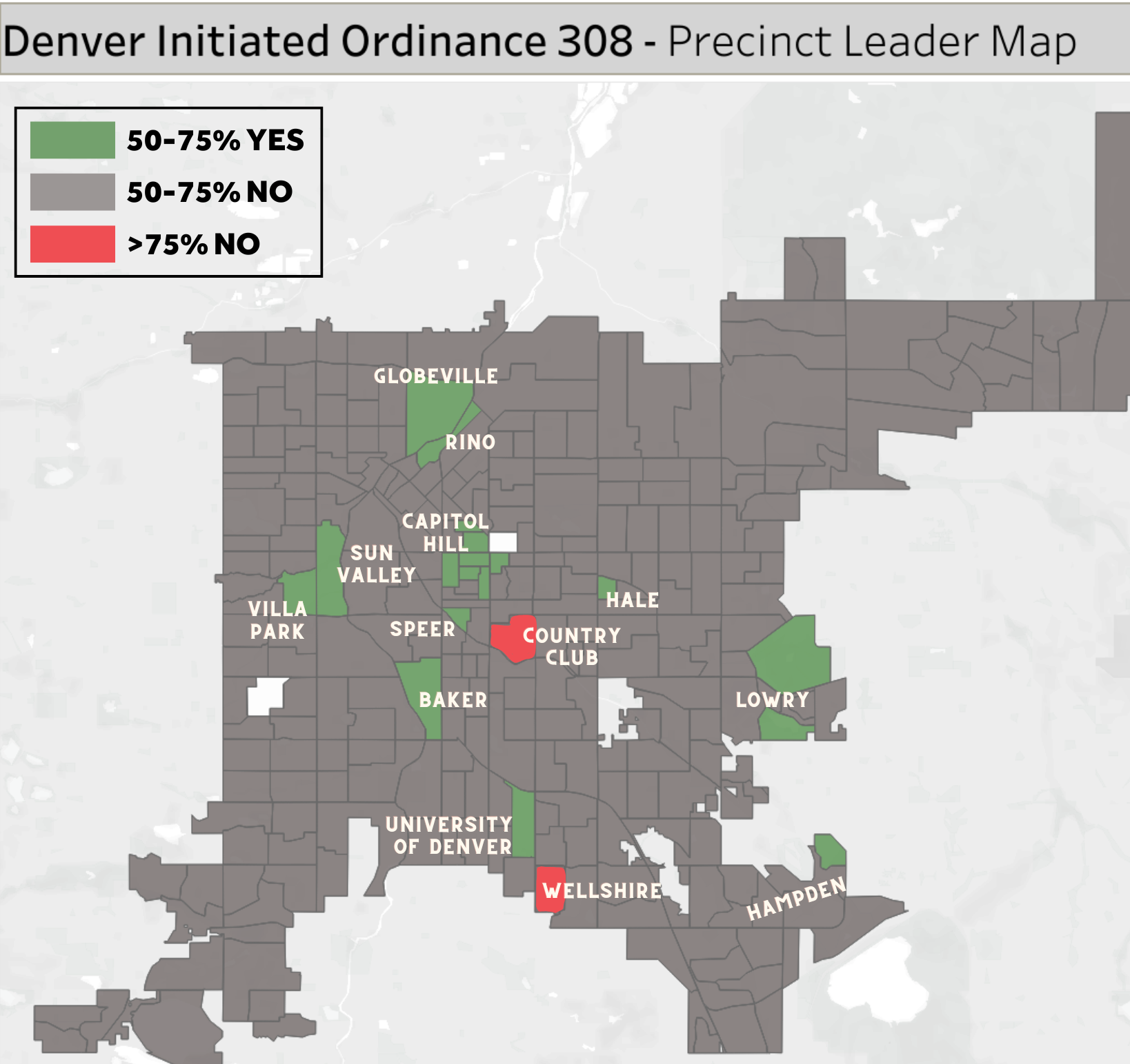 Results from Initiated Ordinance 308 race in Denver in 2024
